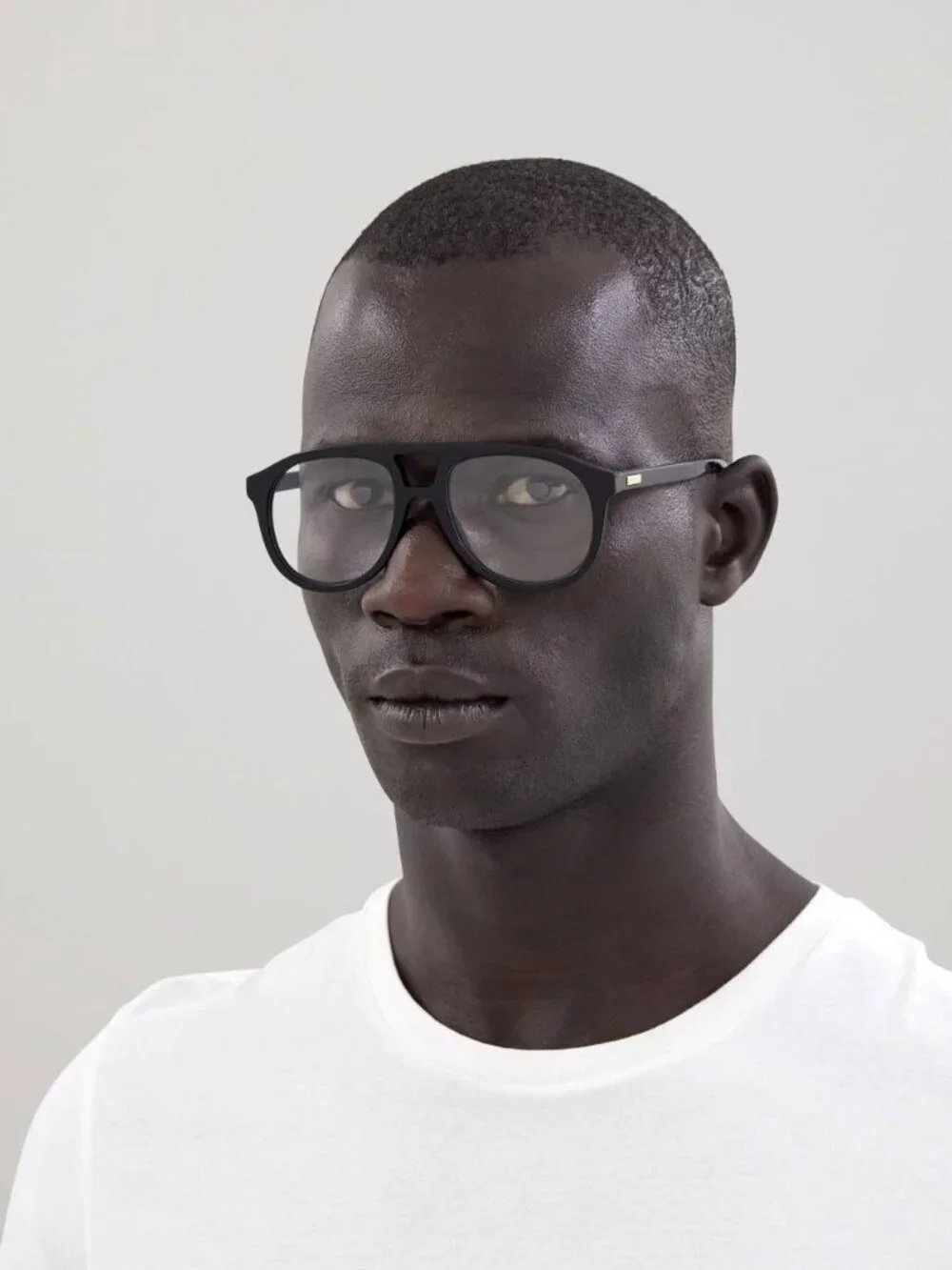 Gucci GG1320O 003 Aviator Eyeglasses – Transparent 54mm